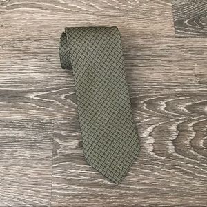 Gold Microfiber Diamond Pattern Tie